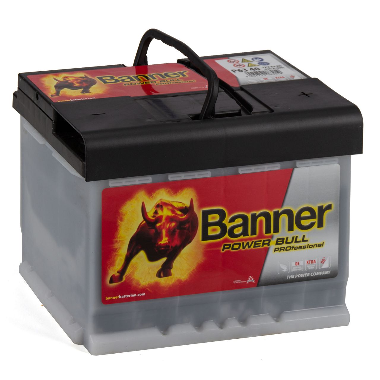 BANNER PROP6340 PRO P6340 Power Bull Professional Autobatterie Batterie 12V 63Ah