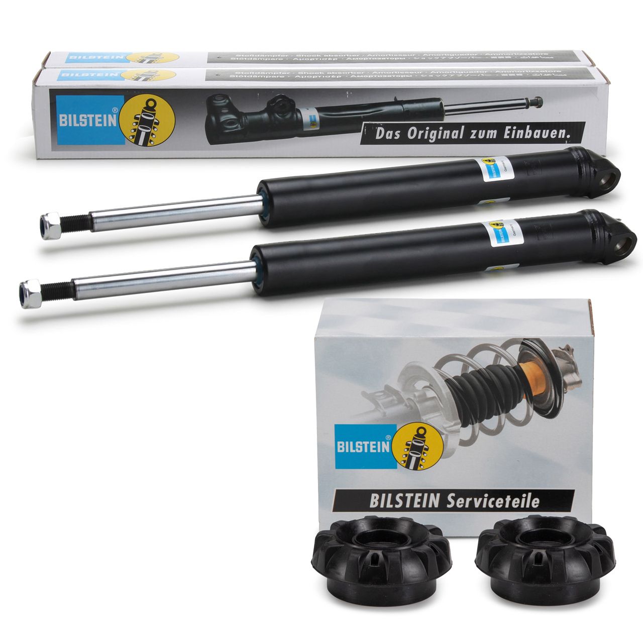 2x BILSTEIN B4 Stoßdämpfer + B1 Domlager SMART Cabrio City-Coupe ForTwo (450) vorne