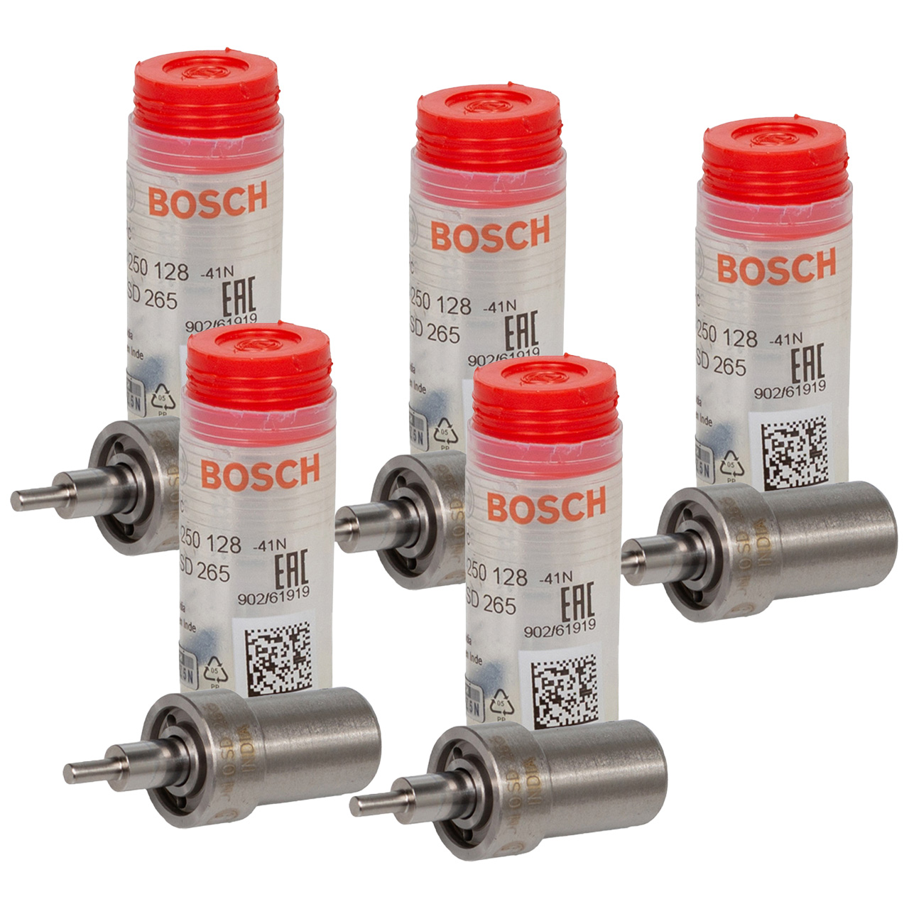 5x BOSCH 0434250128 Einspritzdüse Zapfendüse MERCEDES OM602 DIESEL 0010174912