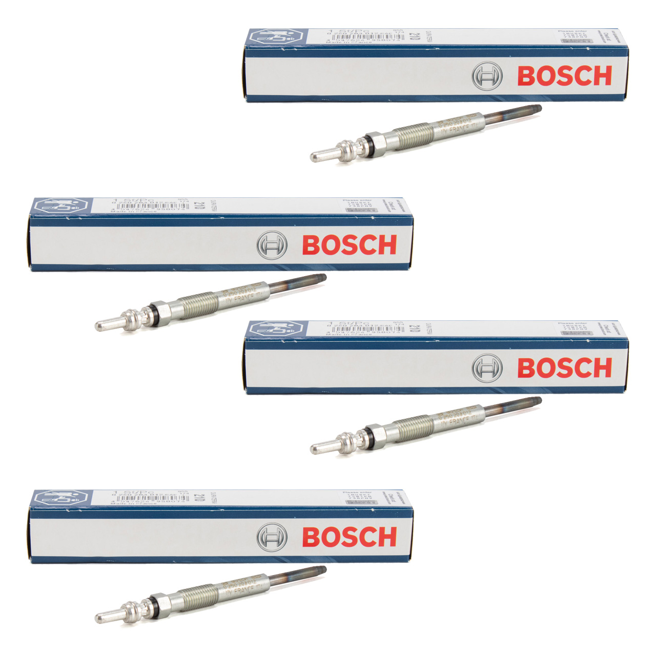 4x BOSCH 0250203012 GLP210 Glühkerze CITROEN FIAT FORD PEUGEOT MITSUBISHI 2.2 DIESEL