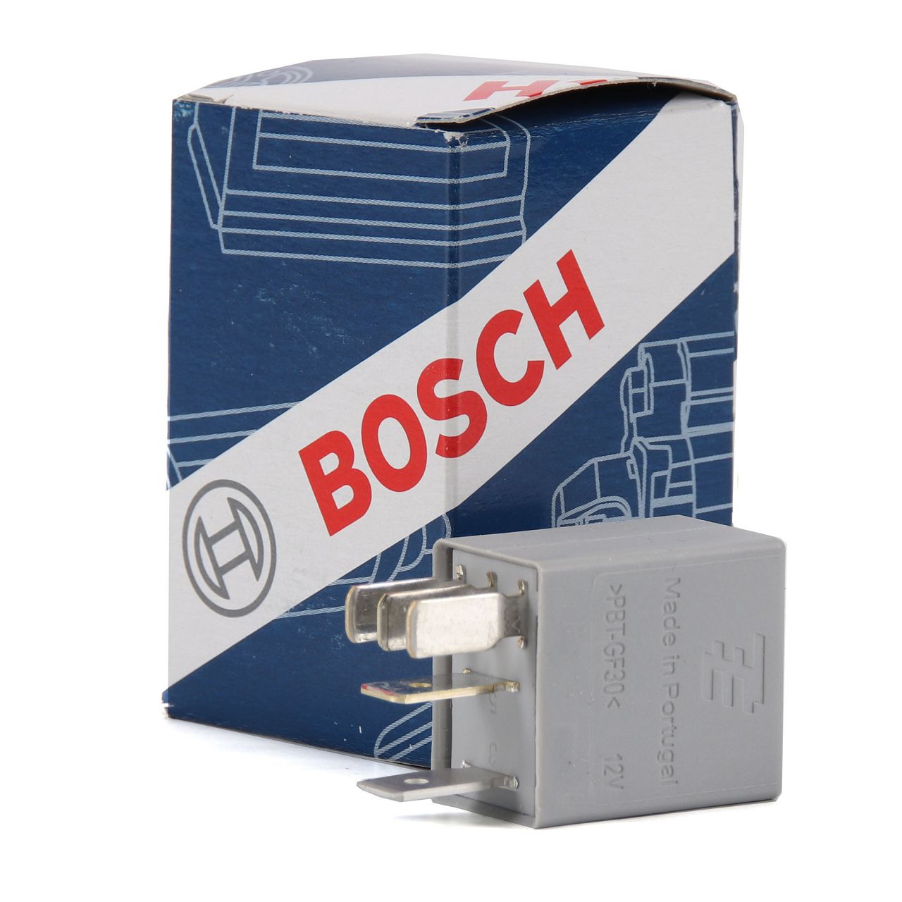 BOSCH 0332207304 Relais Arbeitsstrom Schalter Hupe Horn 20 A 12 V 5-POLIG