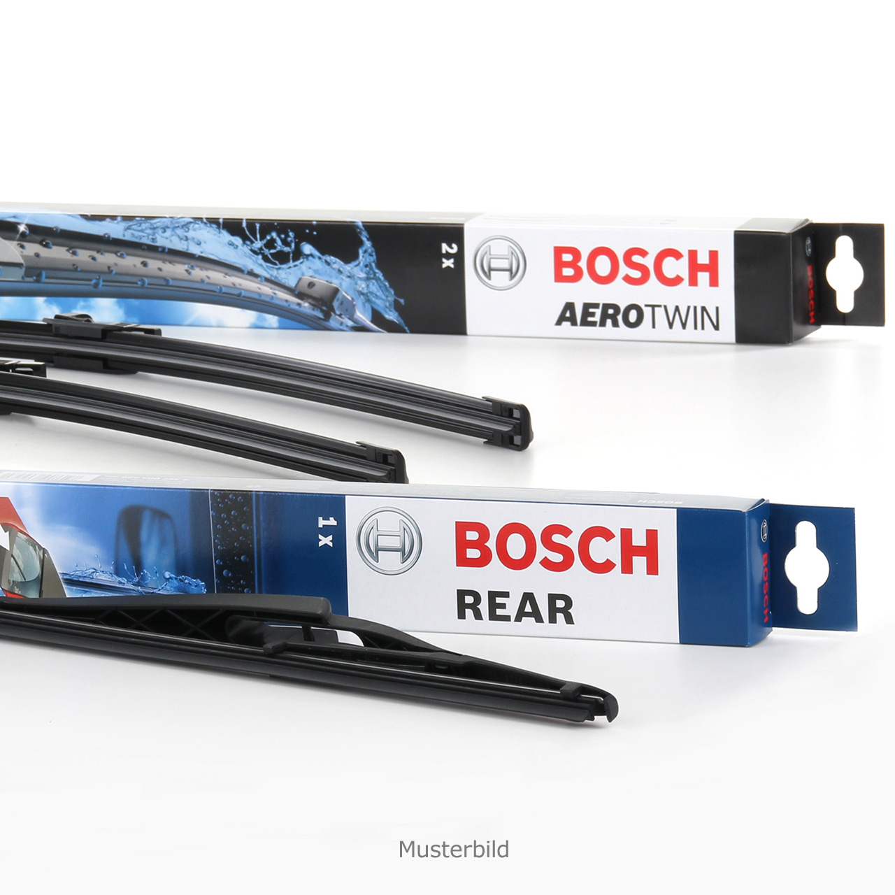 Bosch Scheibenwischer Vorne+Hinten für Seat Leon SC Typ 5F A945S