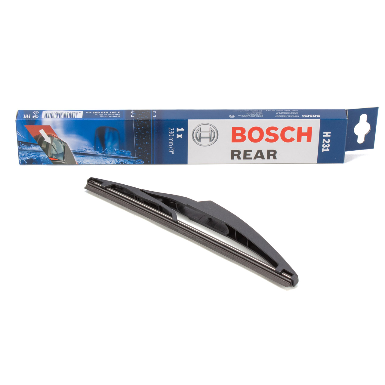 BOSCH H231 Heckscheibenwischer Heckwischer Wischerblatt 230mm RENAULT Clio 5 hinten