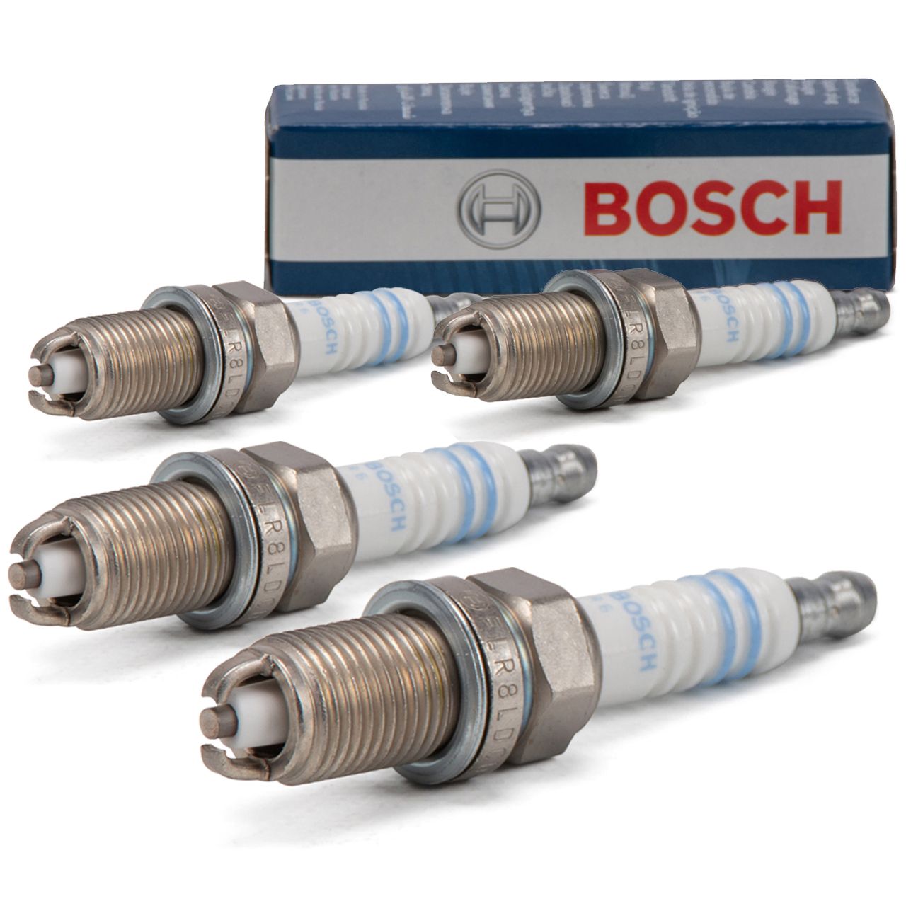 4x BOSCH FLR8LDCU+ Zündkerze OPEL Astra F G 1.2-2.0 Vectra A B C 1.4-2.2