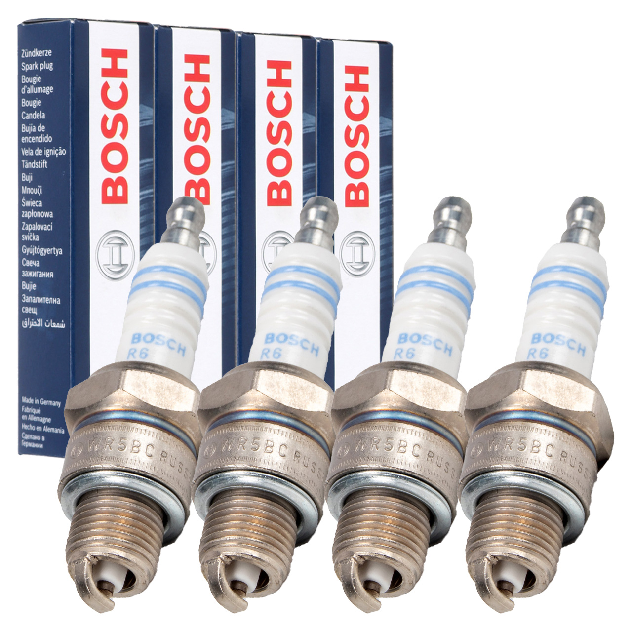 4x BOSCH WR5BC 0242245531 Zündkerze PORSCHE 356 VW Käfer Bulli T1 T2 T3