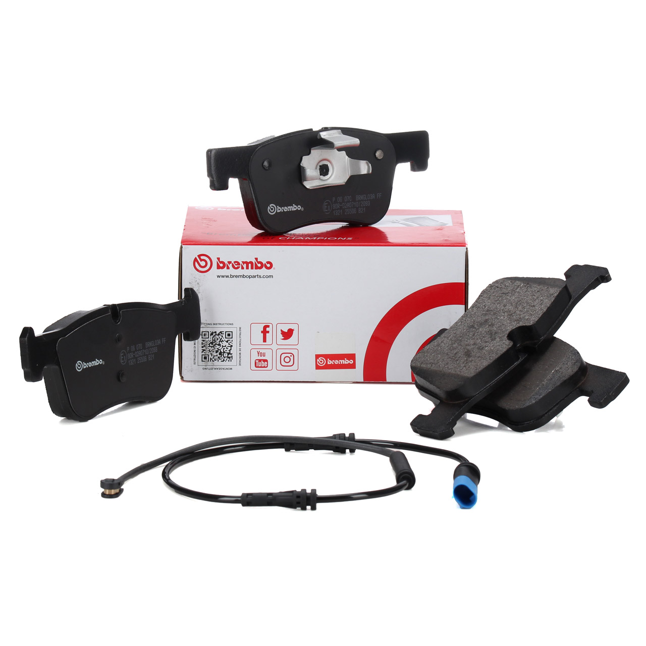 BREMBO P06070 Bremsbeläge + Wako BMW 3er G20 G21 318i 316d 318d vorne