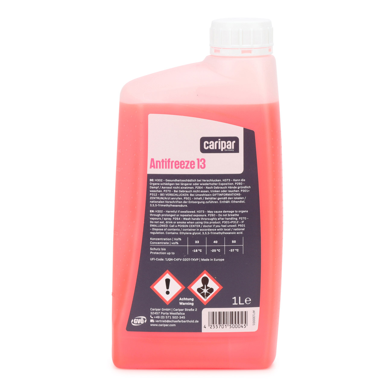 4L 4 Liter CARIPAR ANTIFREEZE 13 Frostschutz Kühlerfrostschutz Konzentrat