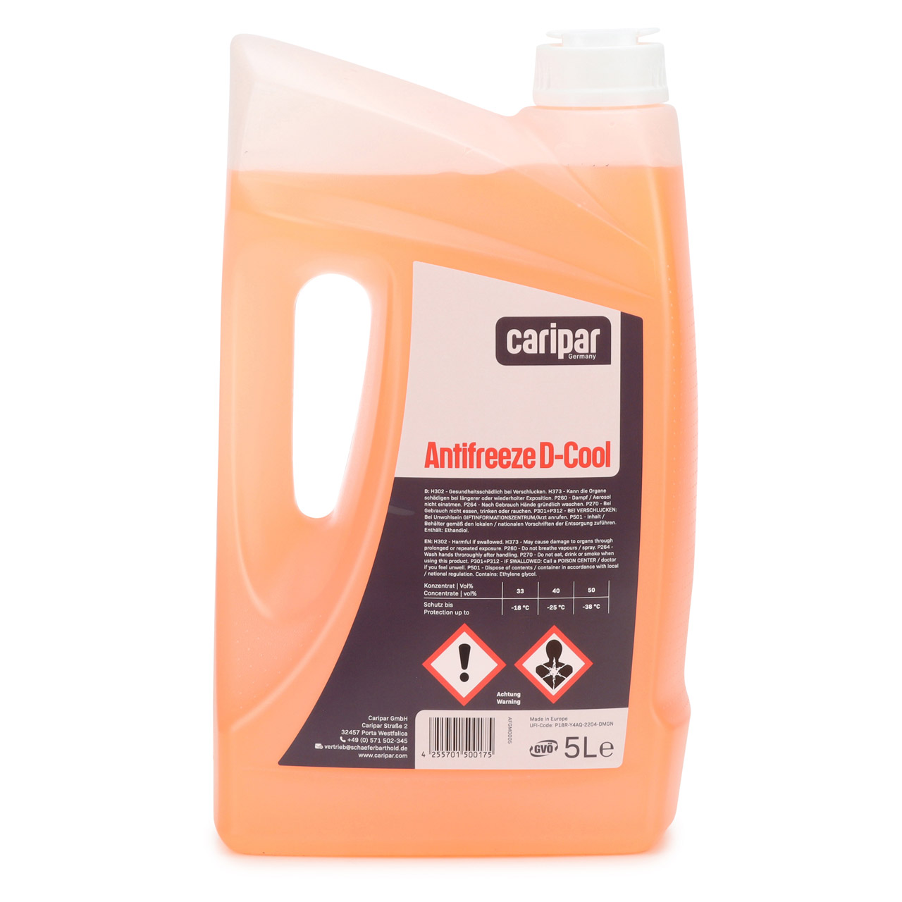 15L 15 Liter CARIPAR ANTIFREEZE D-COOL Frostschutz Kühlerfrostschutz Konzentrat