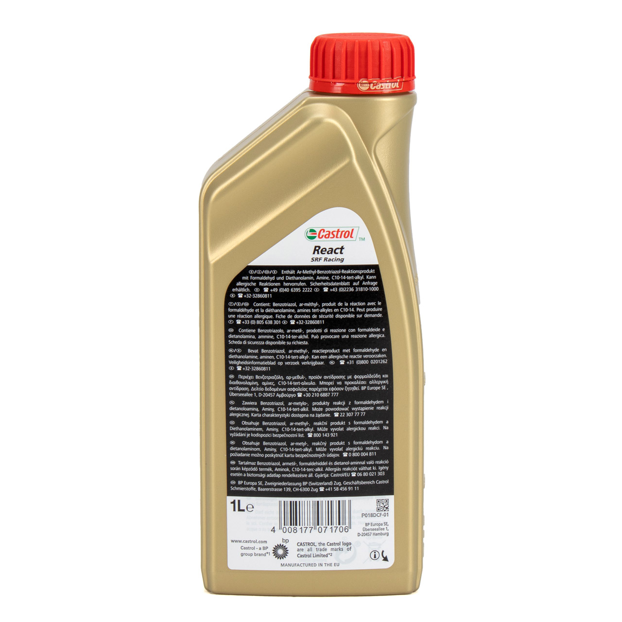 1L 1 Liter CASTROL REACT SRF Racing Motorsport Bremsflüssigkeit SAE J1703 FMVSS 116