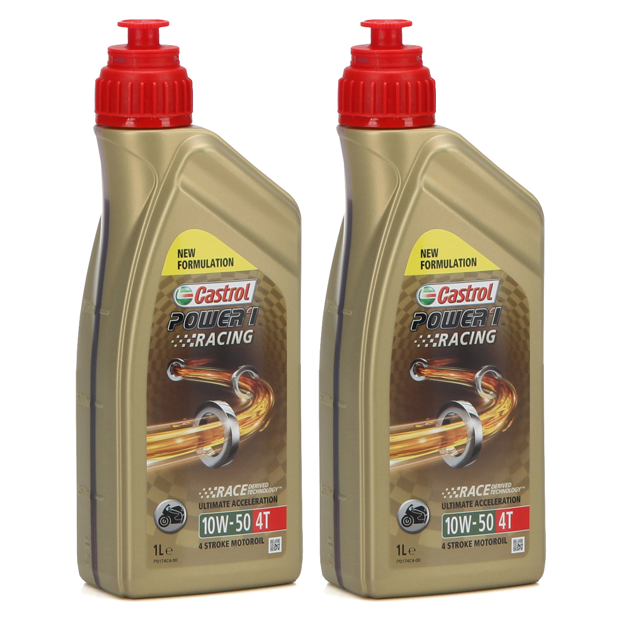 2L 2 Liter CASTROL Motoröl Öl POWER 1 RACING 4T 4-TAKT 10W50 JASO MA-2 API SN