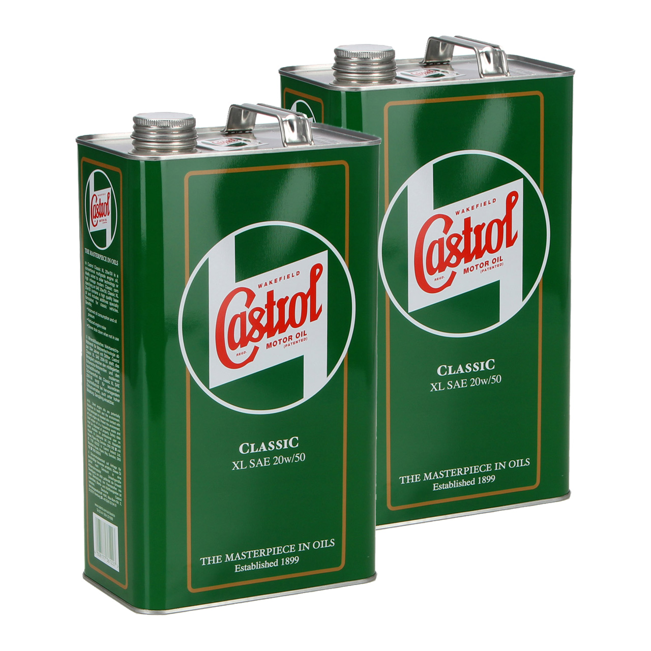 9,08 Liter CASTROL CLASSIC XL 20W50 Motoröl Oldtimer Classic Cars pre1980