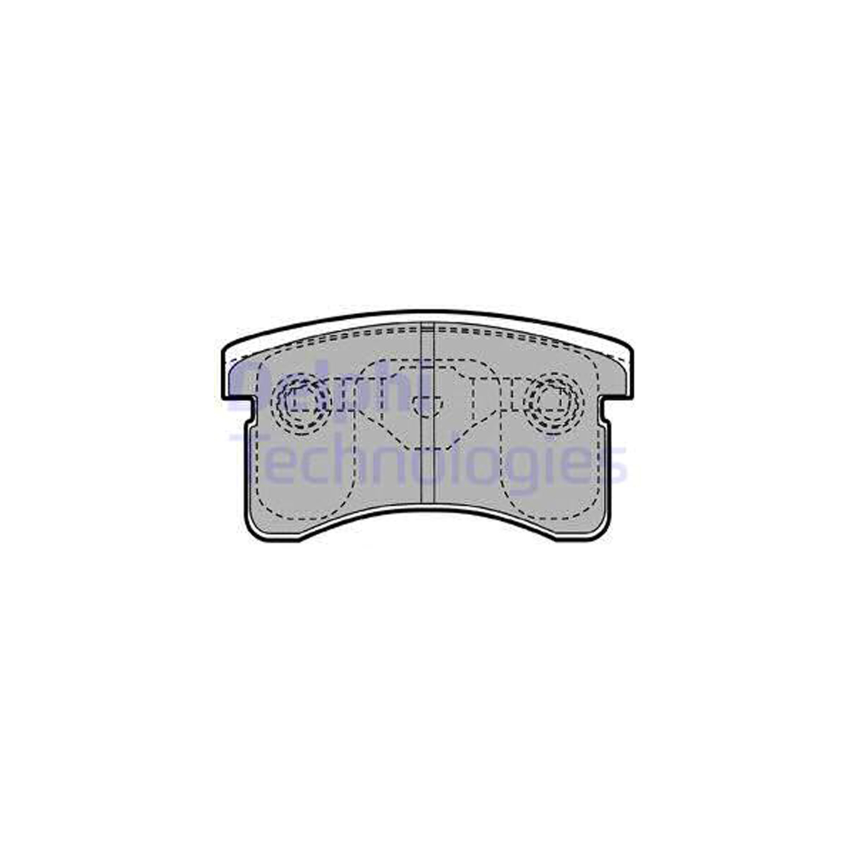 DELPHI LP1141 Bremsbeläge Bremsklötze DAIHATSU Cuore 3 (L201) 4 (L501) 0.8 41-43 PS vorne