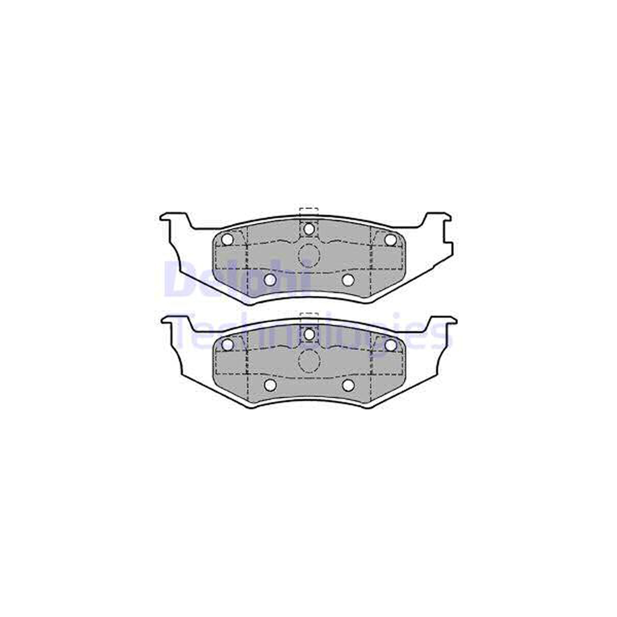 DELPHI LP1162 Bremsbeläge CHRYSLER Neon PT Cruiser Sebring Stratus Grand Voyager 3 hinten