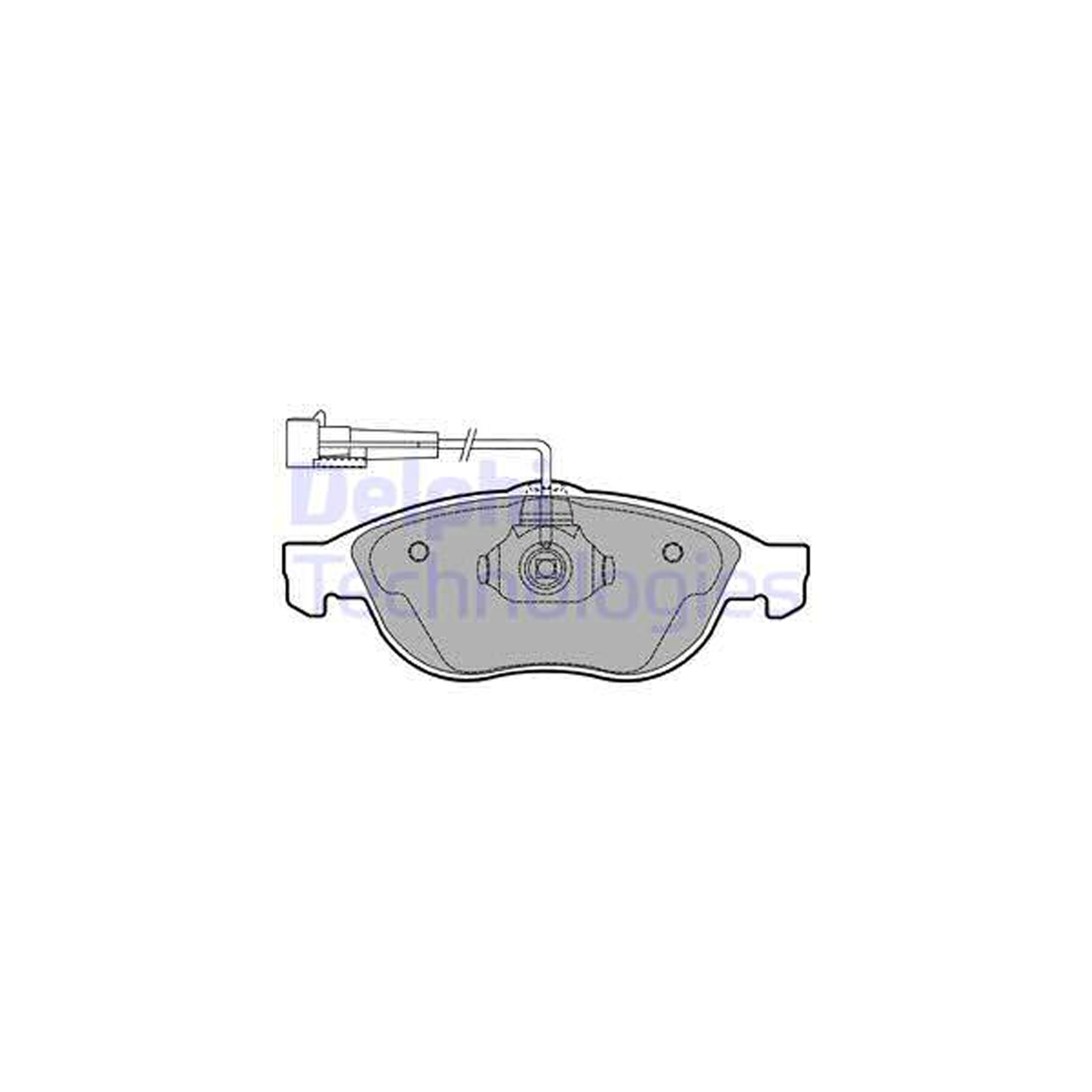 DELPHI LP1404 Bremsbeläge + Sensor ALFA ROMEO 156 932 Lancia Lybra 839 bis 02.2000 vorne