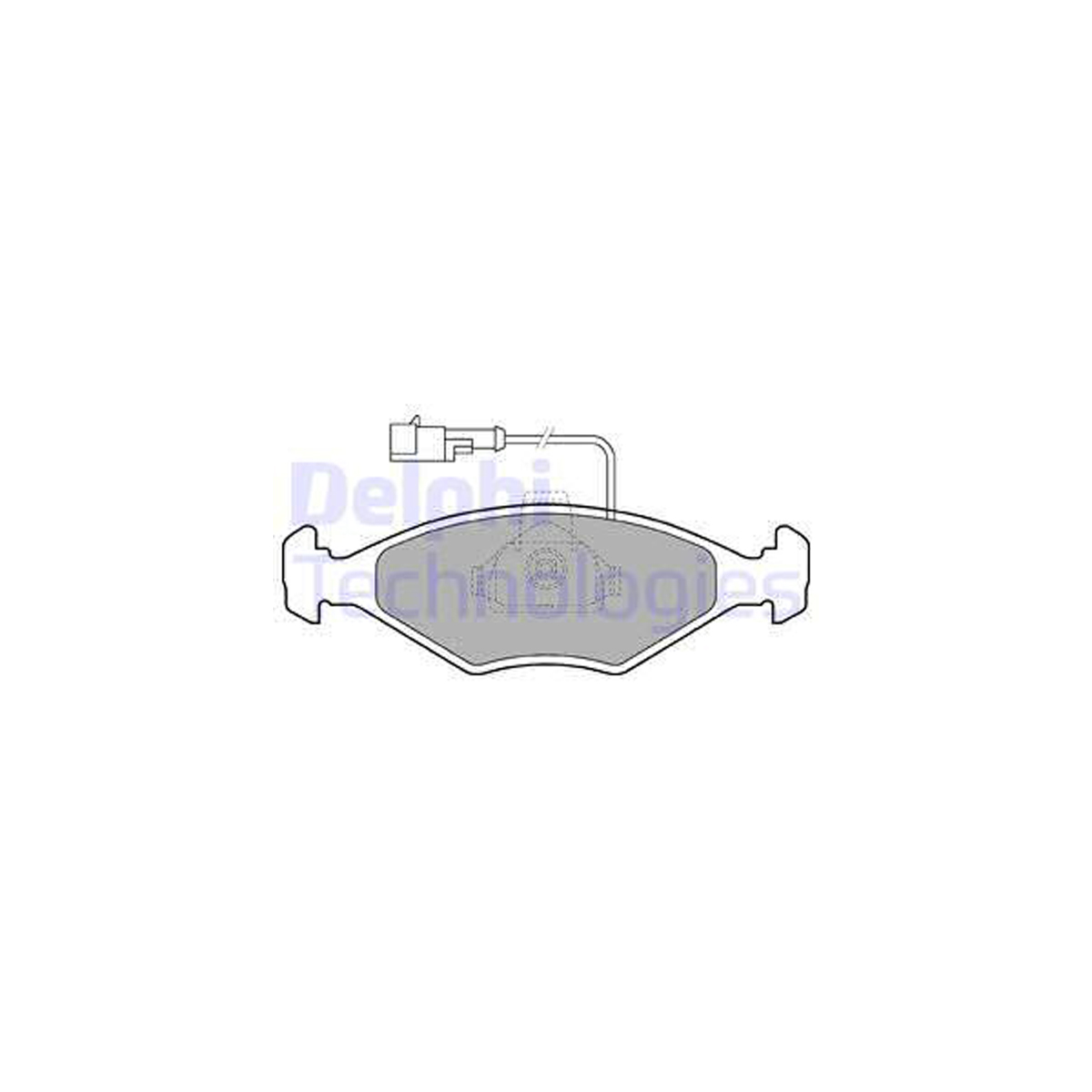 DELPHI LP1415 Bremsbeläge + Warnsensor FIAT Palio (178_, 171_) 1.2 bis 03.1998 vorne