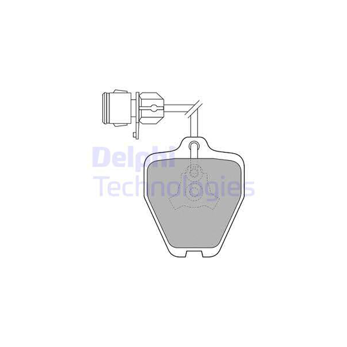 DELPHI LP1463 Bremsbeläge + Warnkontaktsensor AUDI S4 B5 A6 C5 2.7 T 4.2 PR-1LX/T7Z vorne