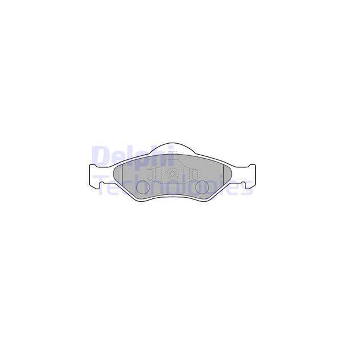 DELPHI LP1470 Bremsbeläge Bremsklötze FORD Courier Fiesta 4 MK4 ohne ABS KA (RB_) vorne