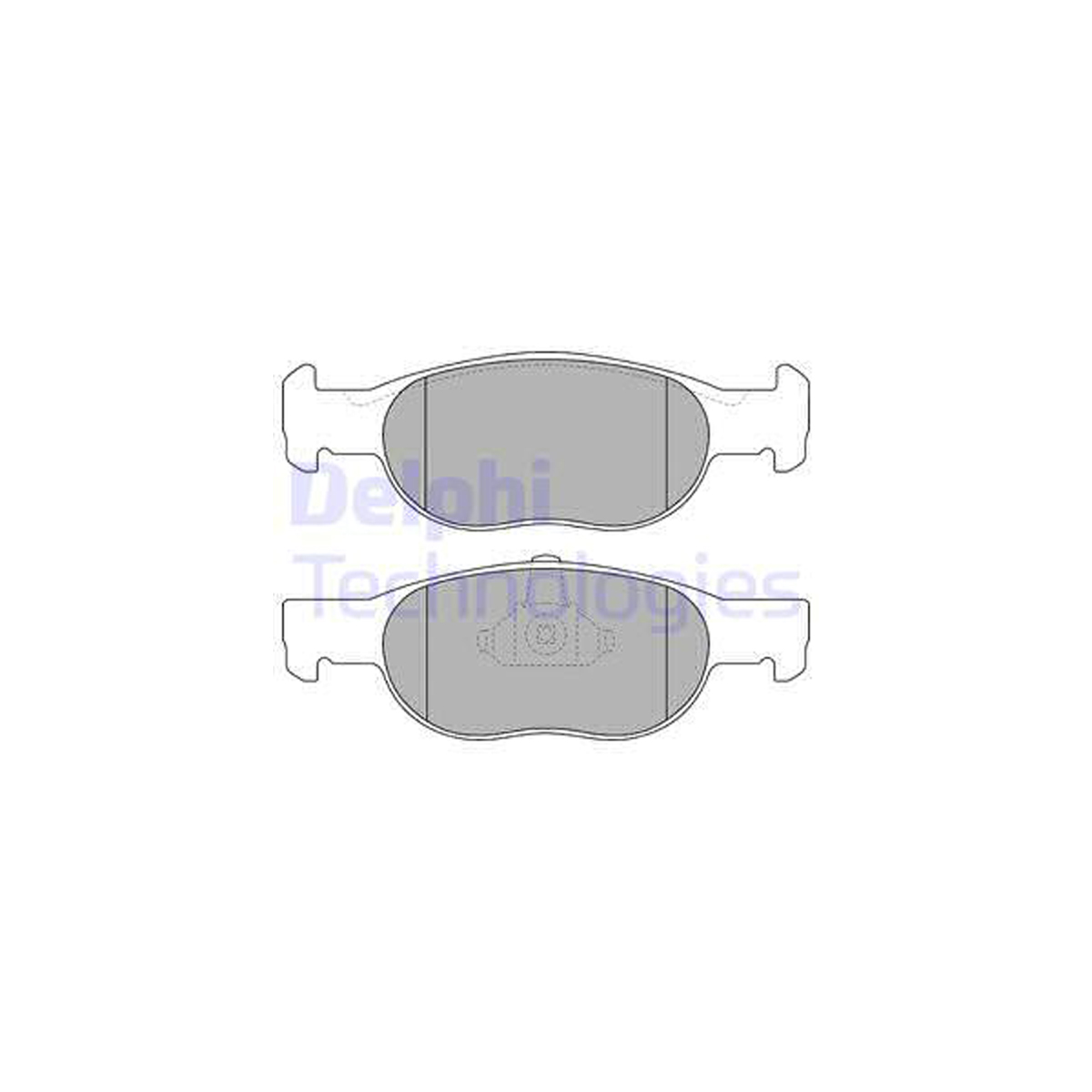 DELPHI LP1474 Bremsbeläge Bremsklötze FIAT Punto (188_) 1.2 16V mit Automatik 1.9 DS vorne