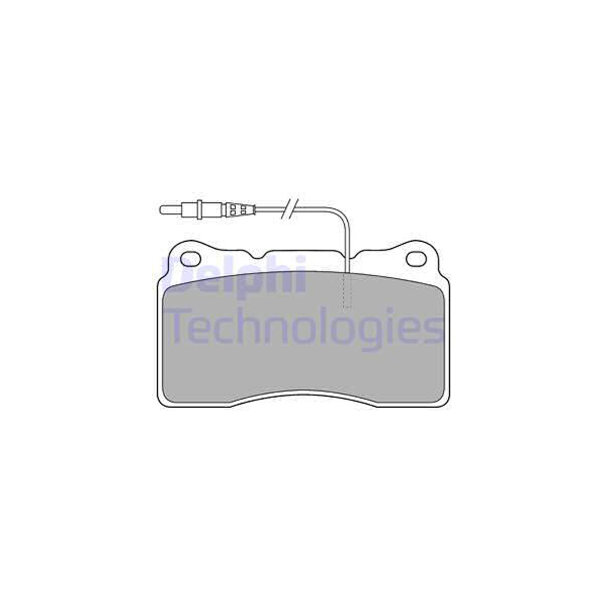 DELPHI LP1516 Bremsbeläge + Warnkontaktsensor CITROEN C8 FIAT Ulysse PEUGEOT 607 807 vorne