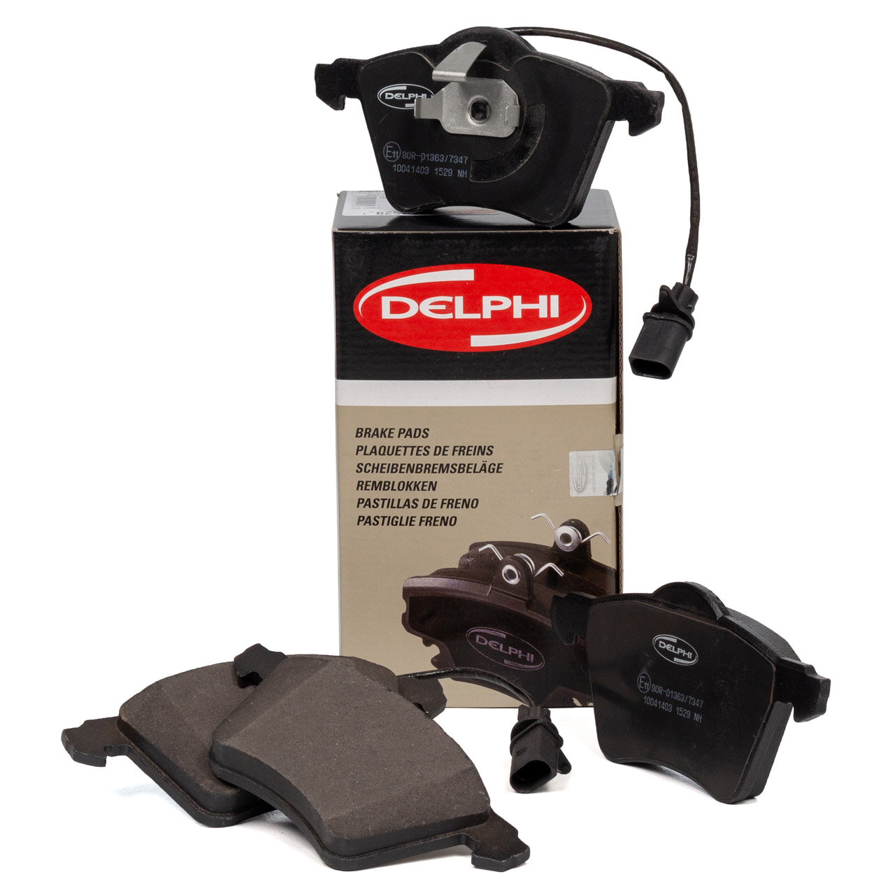 DELPHI LP1529 Bremsbeläge + Wako VW Transporter T4 16 Zoll ab 01.1996 vorne