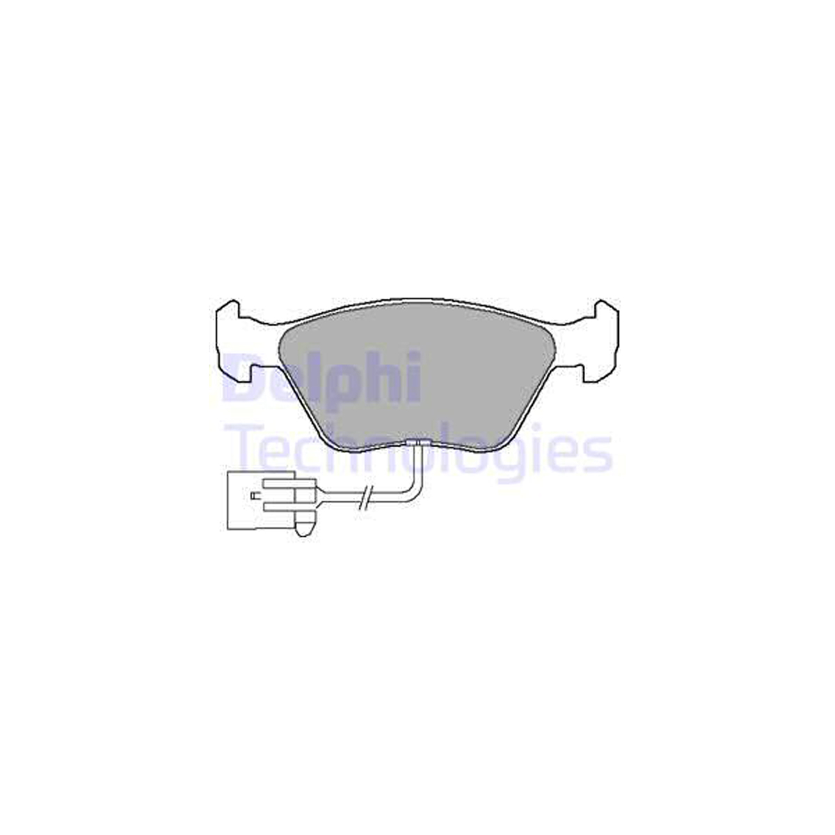 DELPHI LP1598 Bremsbeläge + Warnkontaktsensor FORD Mondeo 1 2 Scorpio 1 2 Sierra 2 vorne