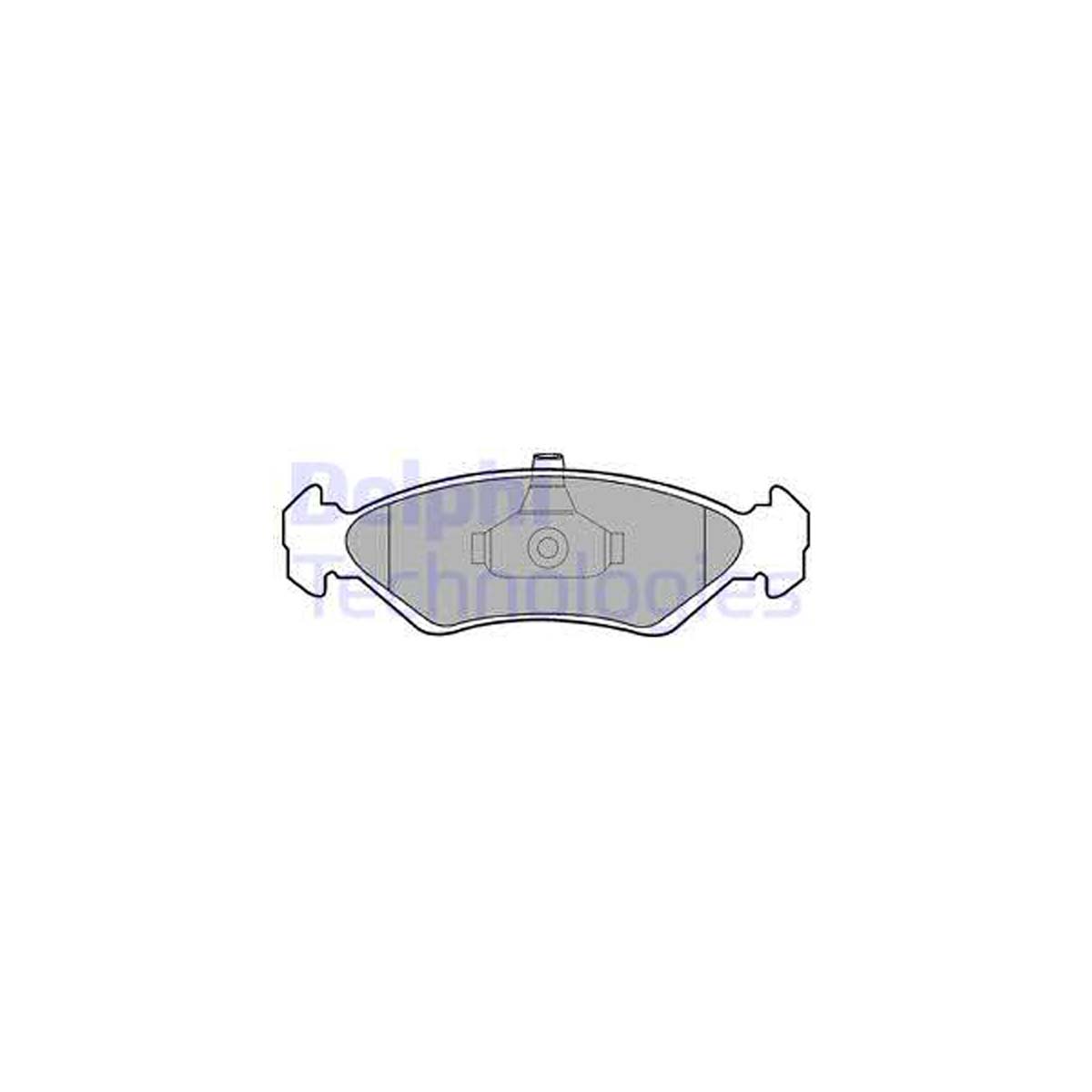 DELPHI LP1603 Bremsbeläge Bremsklötze FORD Courier bis 02.2000 Fiesta 3 ohne ABS vorne