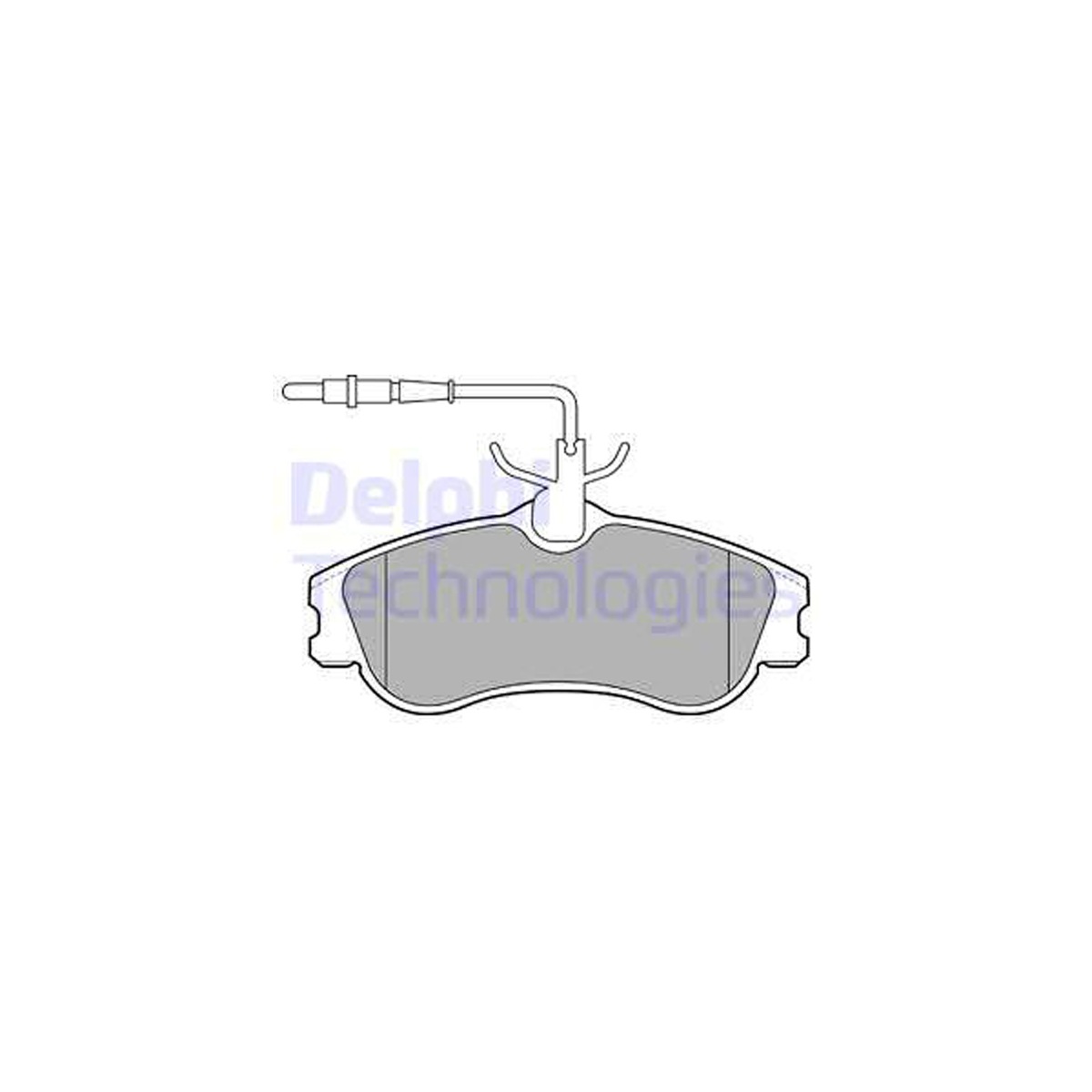 DELPHI LP1607 Bremsbeläge + Warnsensor CITROEN Berlingo Xsara PEUGEOT 306 Partner vorne