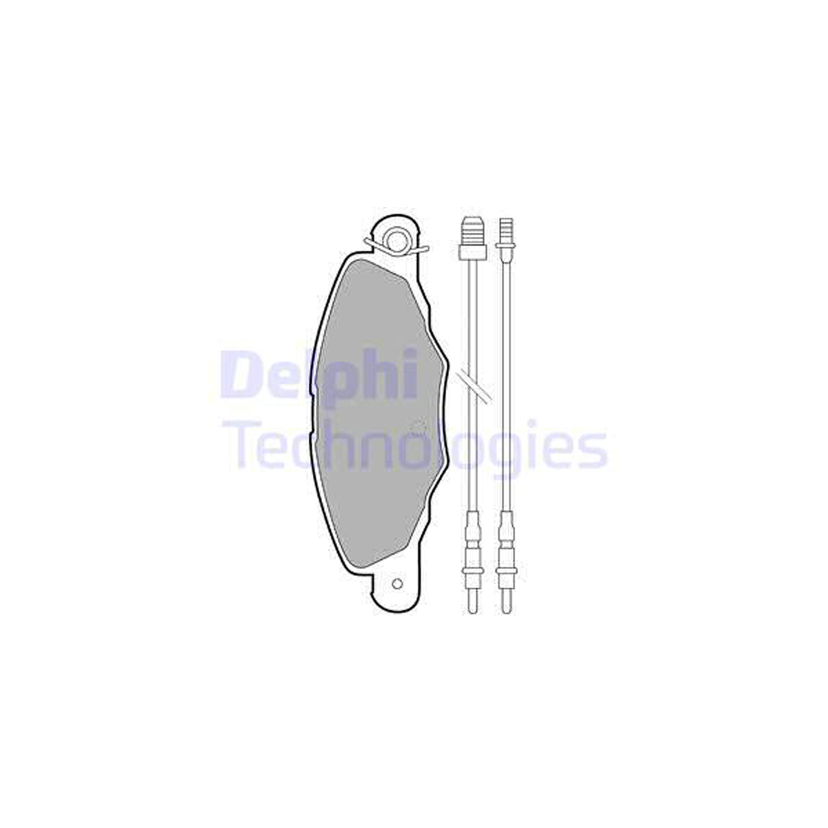 DELPHI LP1629 Bremsbeläge + Warnkontaktsensor CITROEN Xantia (X1_, X2_) XM (Y4) vorne