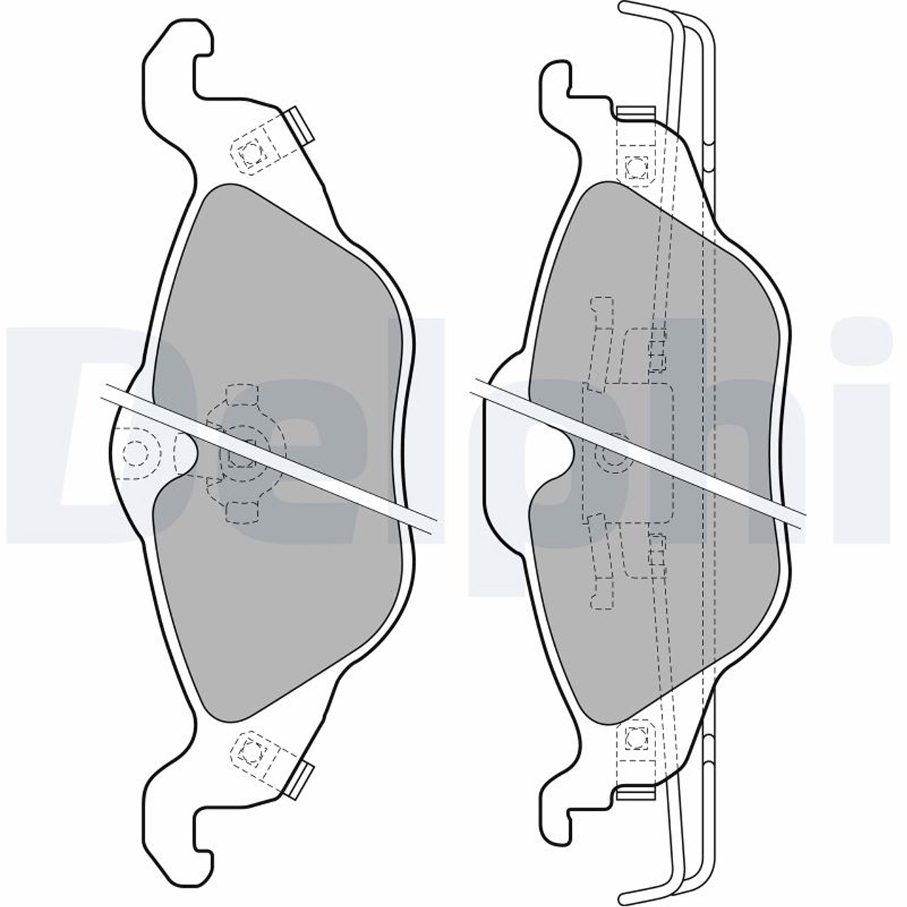 DELPHI LP1673 Bremsbeläge Bremsklötze Bremsbelagsatz OPEL Astra G bis 03.2004 vorne