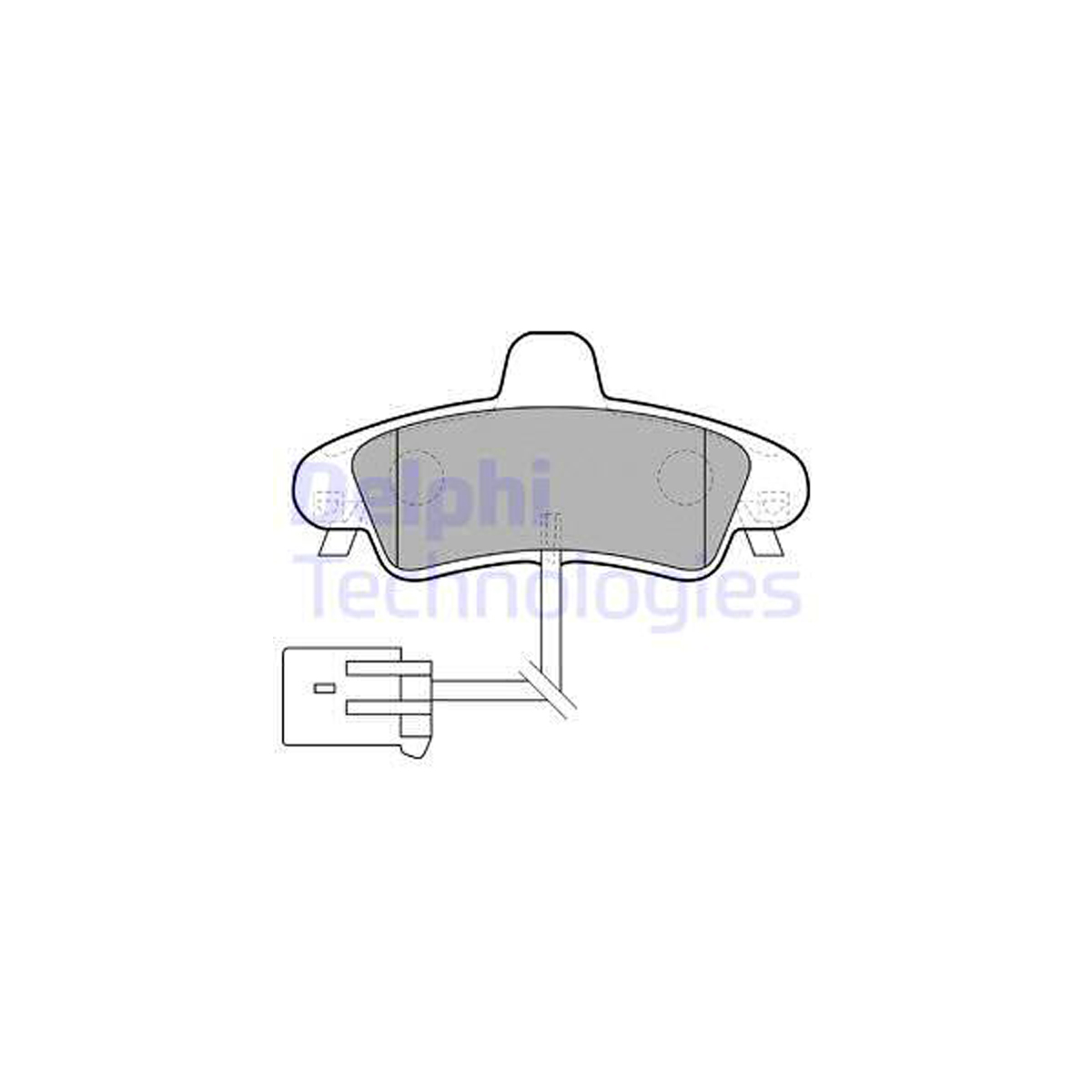 DELPHI LP1683 Bremsbeläge + Warnkontaktsensor FORD Cougar Mondeo 1 MK1 2 MK2 hinten