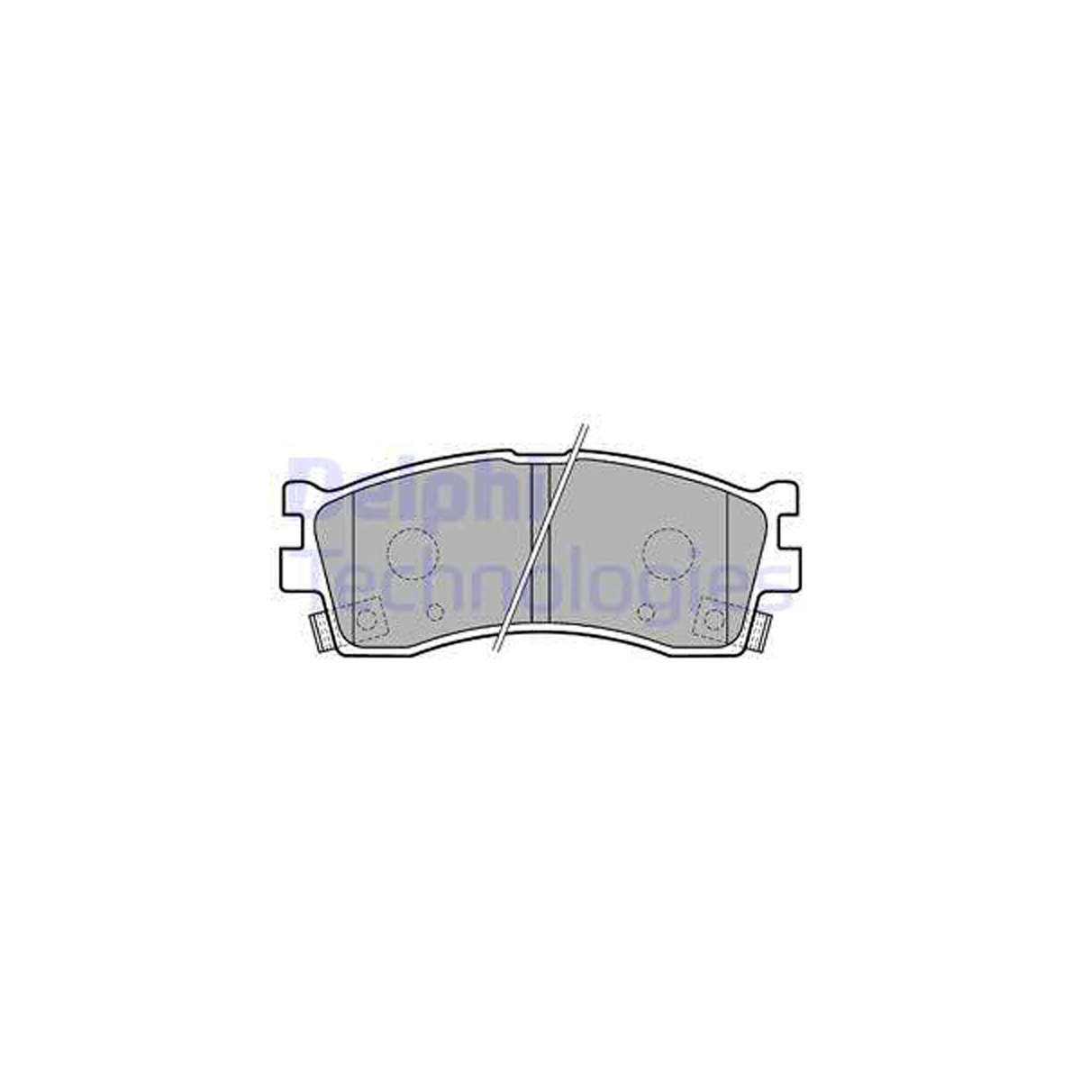 DELPHI LP1702 Bremsbeläge KIA Carens 1 (FC) 1.8i Clarus (K9A) Rio 1 (DC) Sephia (FA) vorne