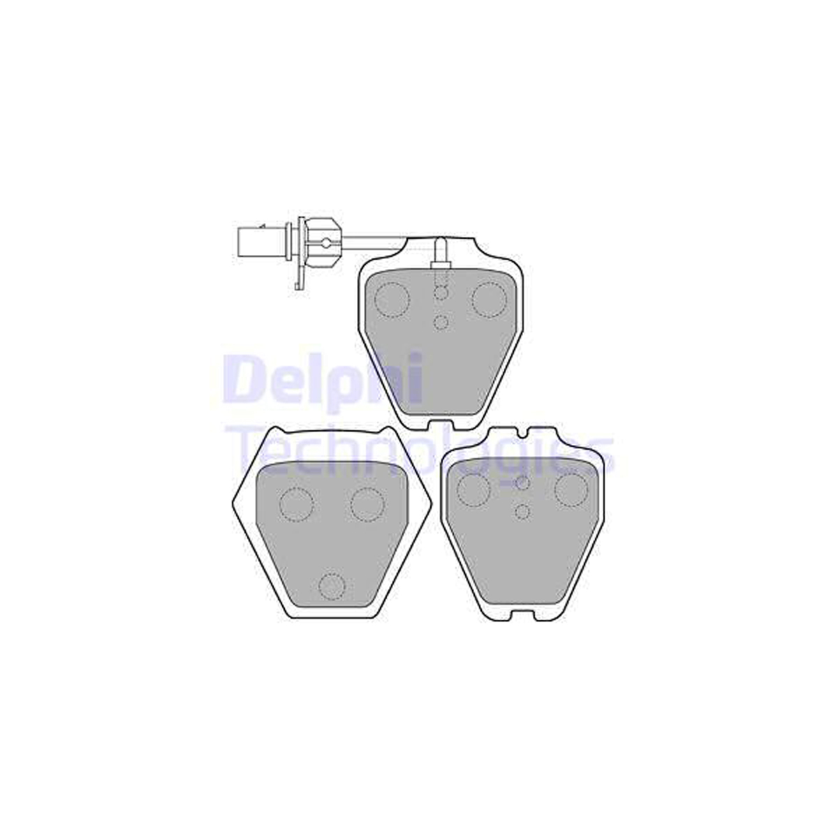 DELPHI LP1703 Bremsbeläge + Warnsensor VW Passat B5 B5.5 Phaeton AUDI A4 B5 A6 C5 vorne