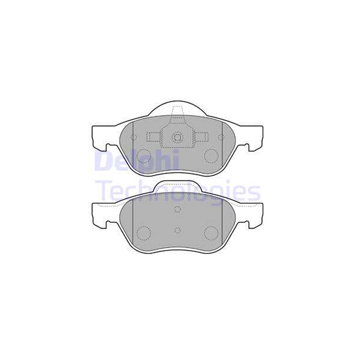 DELPHI LP1714 Bremsbeläge Bremsklötze RENAULT Laguna 2 3 Twingp 2 RS Wind vorne