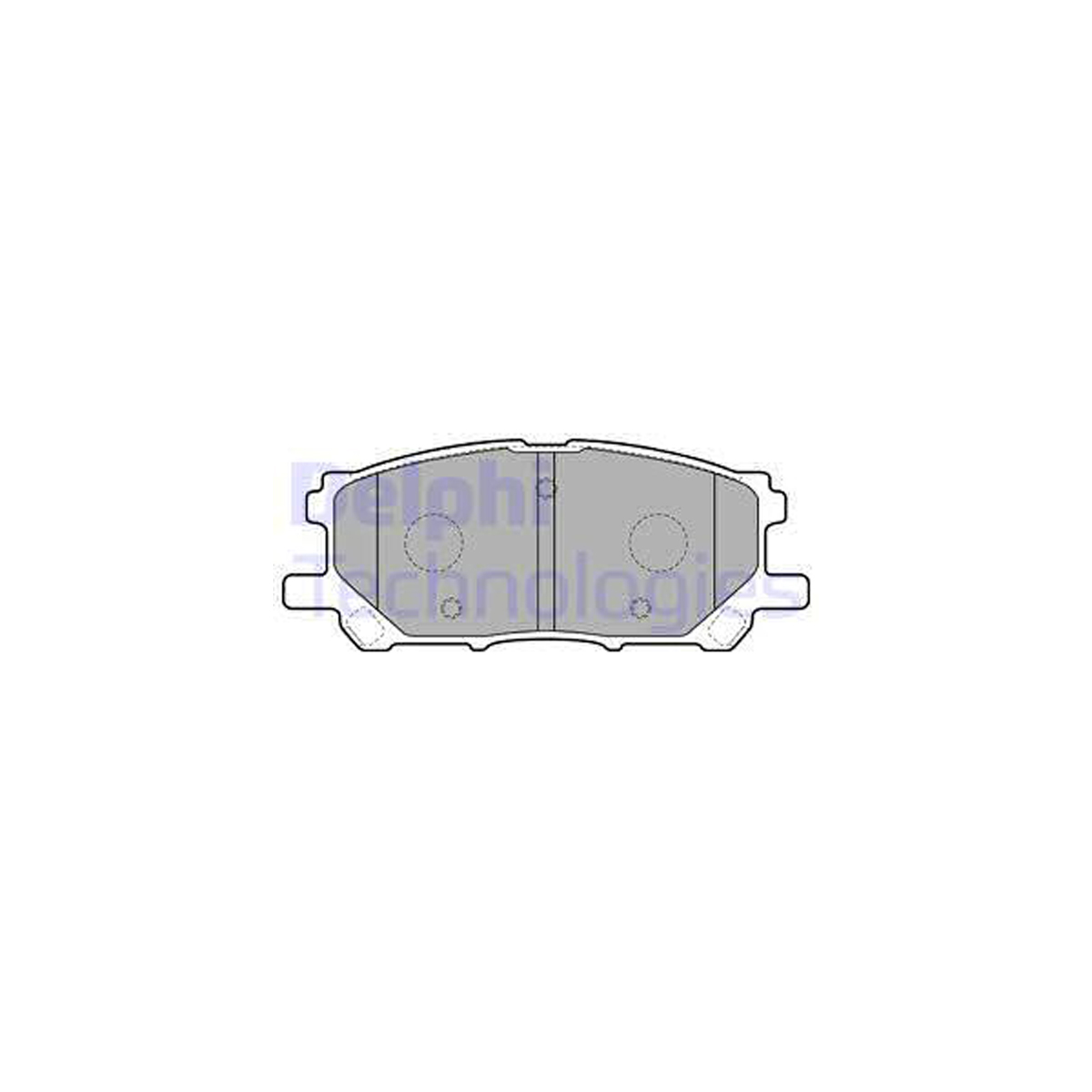 DELPHI LP1823 Bremsbeläge Bremsklötze Bremsbelagsatz LEXUS RX (_U3_) 300 350 40h vorne