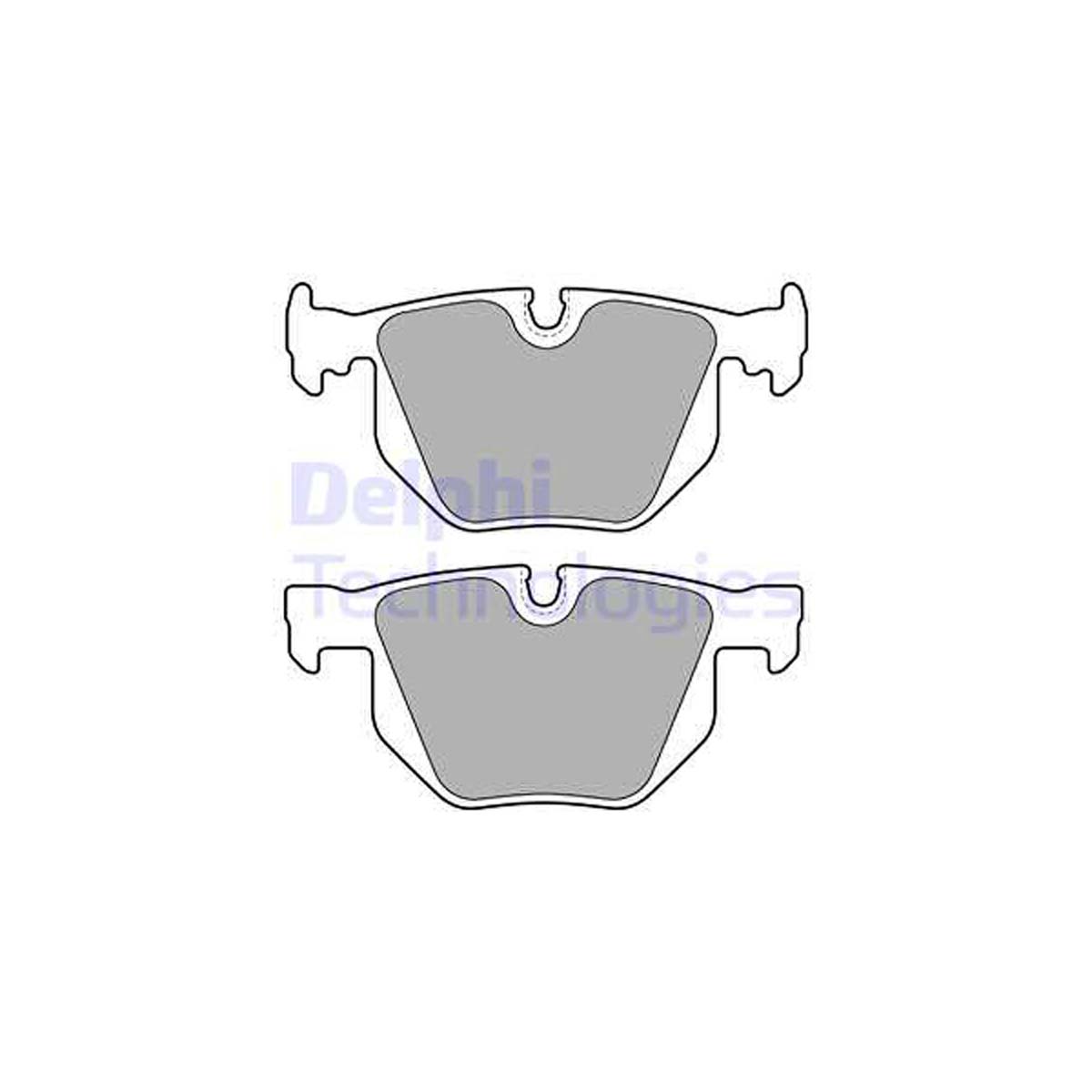 DELPHI LP1834 Bremsbeläge Bremsklötze Bremsbelagsatz BMW 7er E65 E66 E67 730i 735i hinten