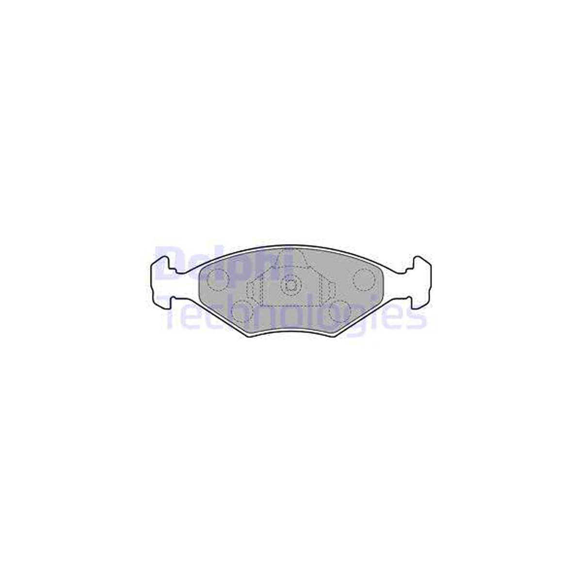 DELPHI LP1854 Bremsbeläge Bremsklötze FIAT Palio (178_, 171_) 1.2 60 PS bis 03.1998 vorne