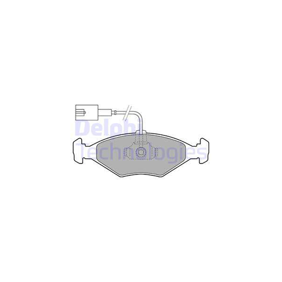 DELPHI LP1855 Bremsbeläge + Warnsensor FIAT Palio (178_, 171_) 04.1998-09.2000 vorne