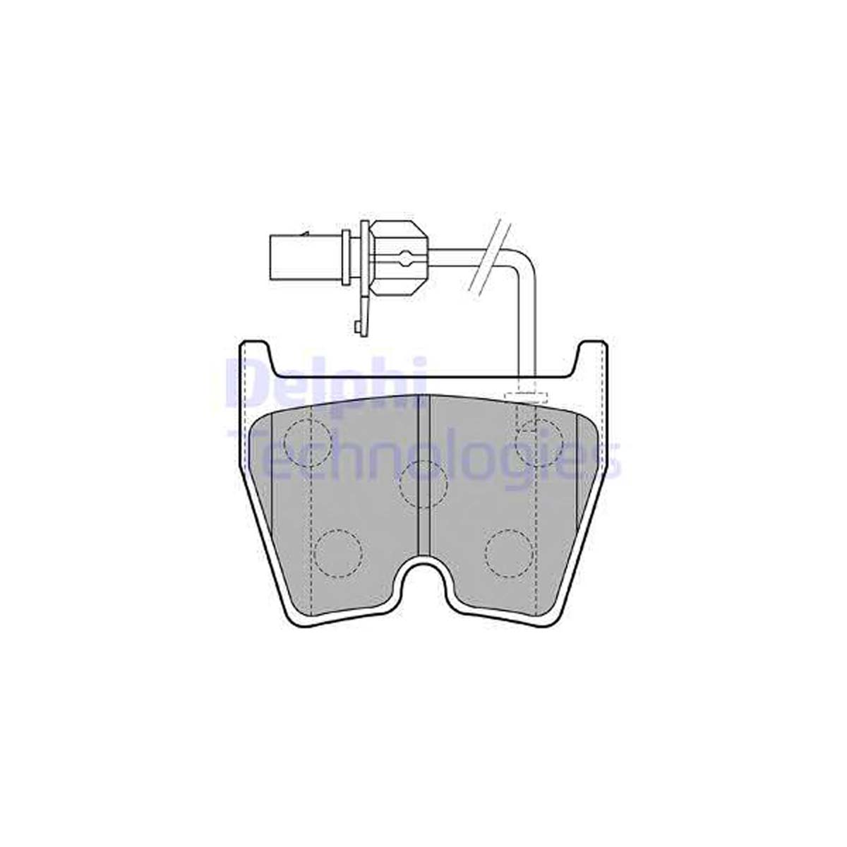 DELPHI LP1856 Bremsbeläge + Warnkontaktsensor AUDI RS6 C6 R8 VW Phaeton vorne