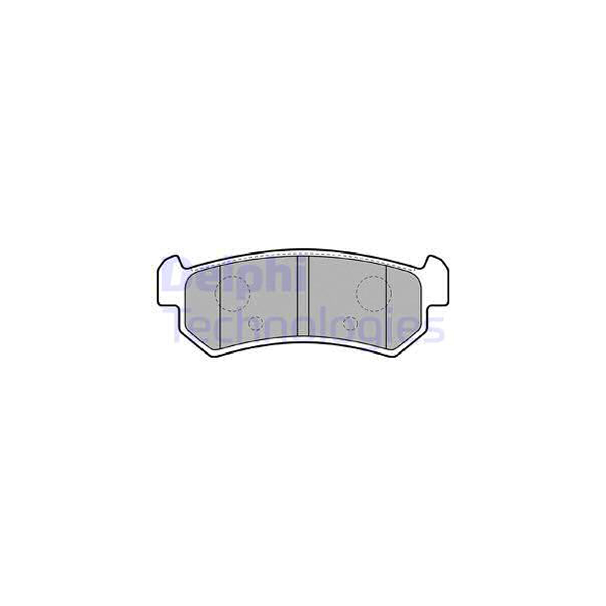 DELPHI LP1910 Bremsbeläge Bremsklötze DAEWOO Nubira (J100) (J200) hinten