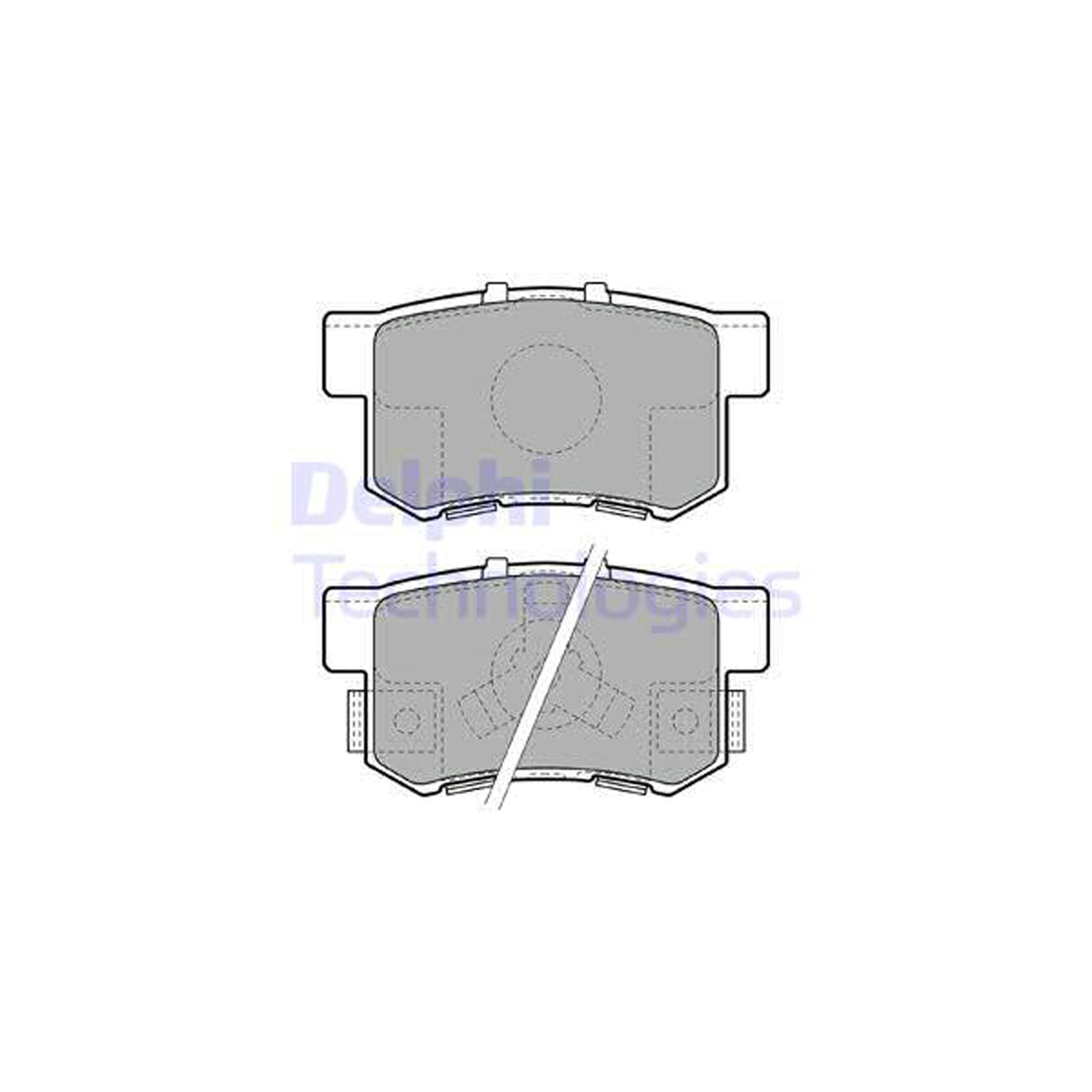 DELPHI LP1972 Bremsbeläge Bremsklötze HONDA Accord 8 CR-V 2 (RD_) 3 (RE_) FR-V (BE) hinten