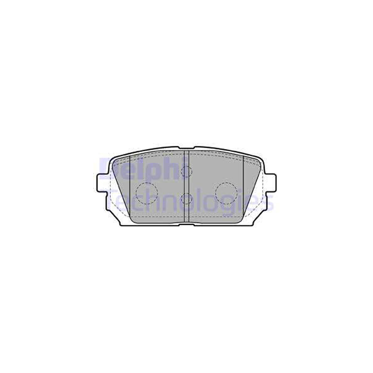 DELPHI LP2051 Bremsbeläge Bremsklötze Bremsbelagsatz KIA Carens 3 (UN) hinten