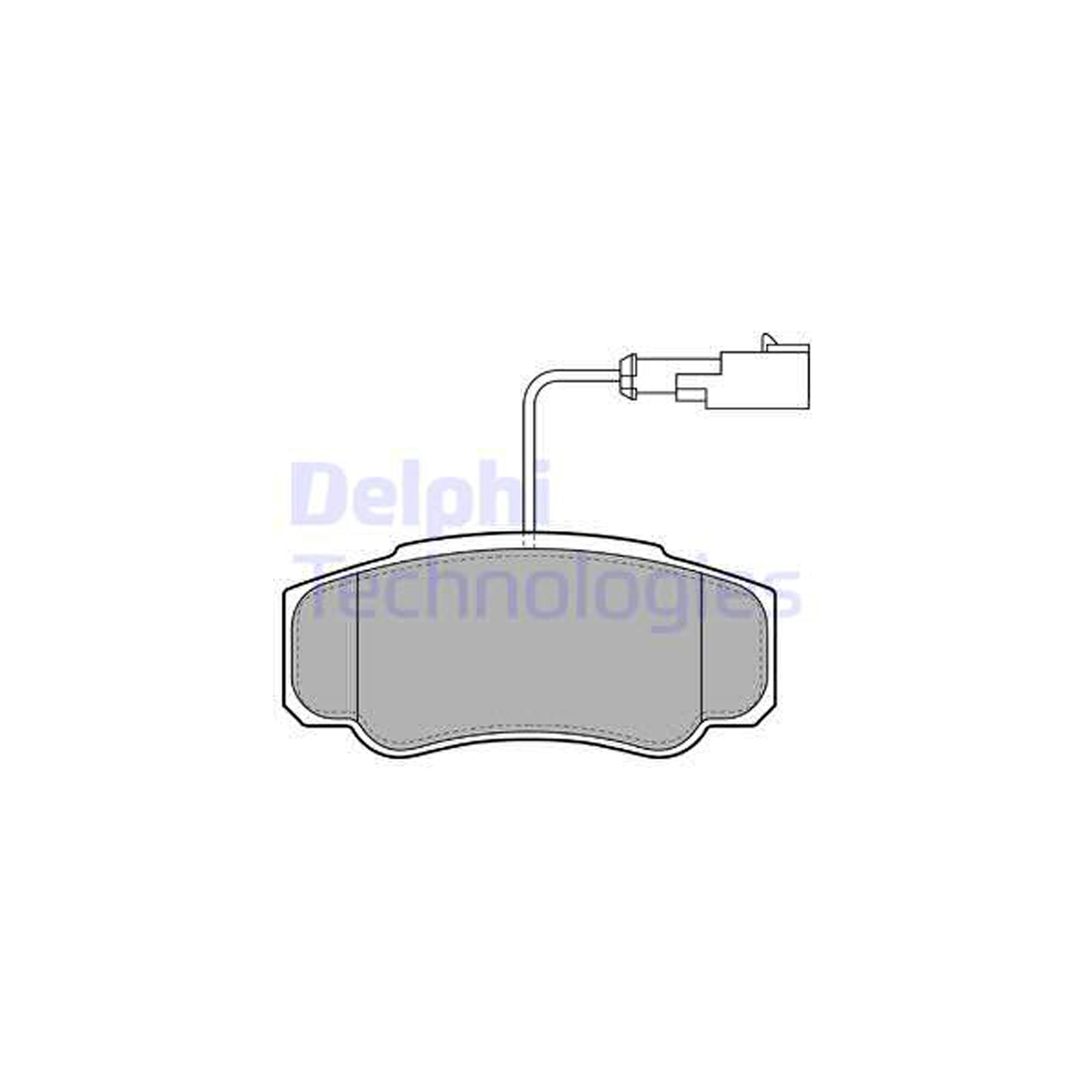 DELPHI LP2054 Bremsbeläge + Warnkontaktsensor NISSAN NT400 Cabstar (F24M) hinten