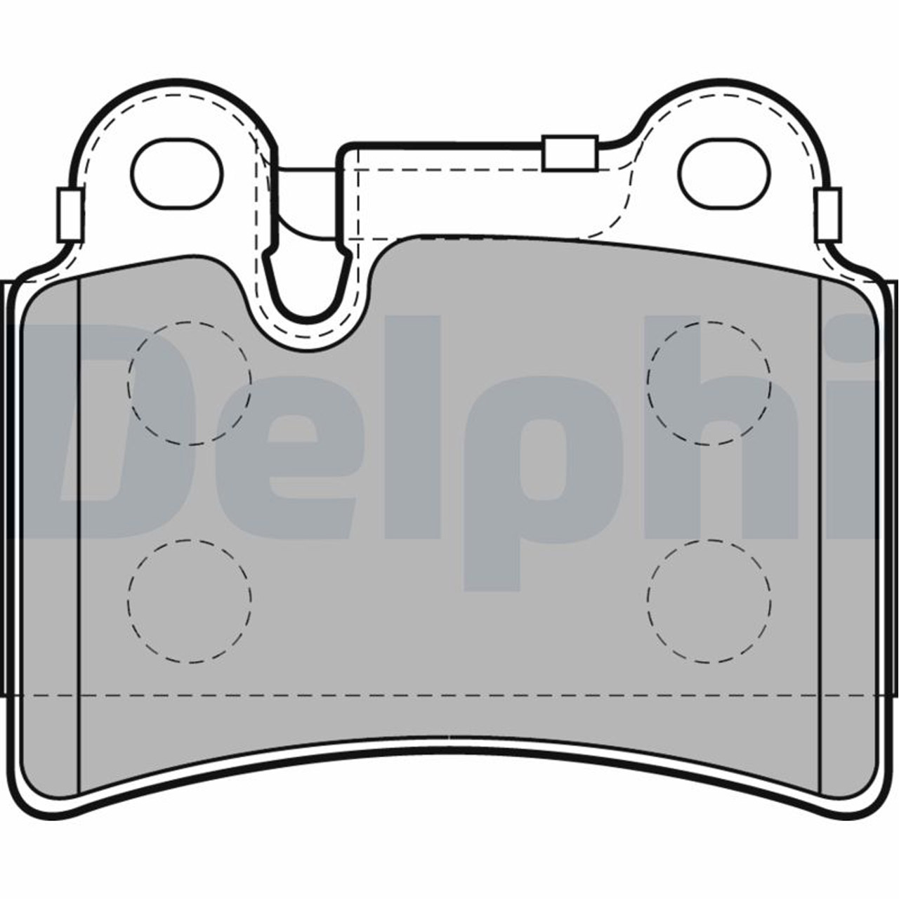 DELPHI LP2061 Bremsbeläge Bremsklötze VW Touareg (7L) 16 Zoll PR-1KE hinten 7L6698451B