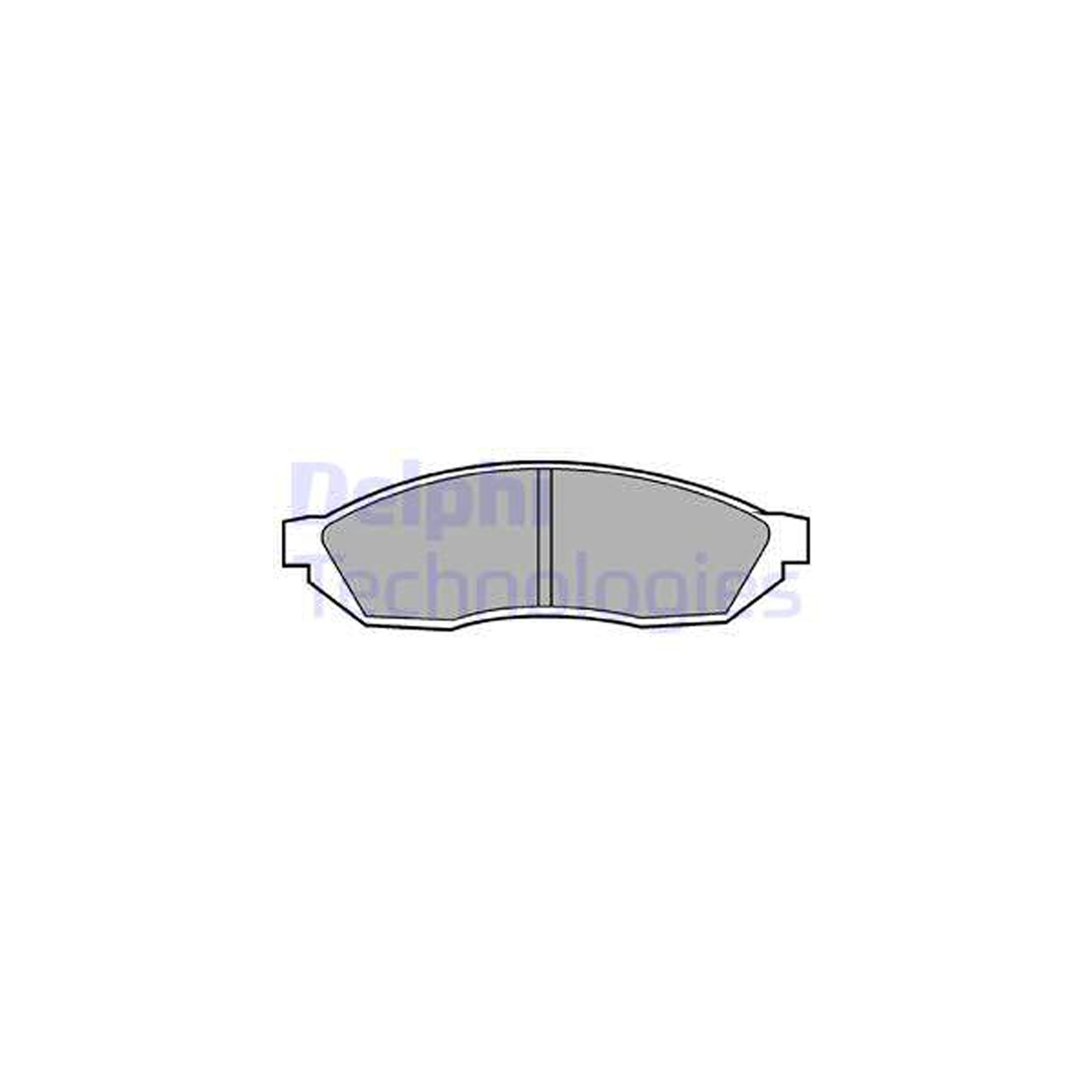 DELPHI LP208 Bremsbeläge Bremsklötze SUZUKI Alto 1 2 Super / Carry 0.8 1.0 vorne