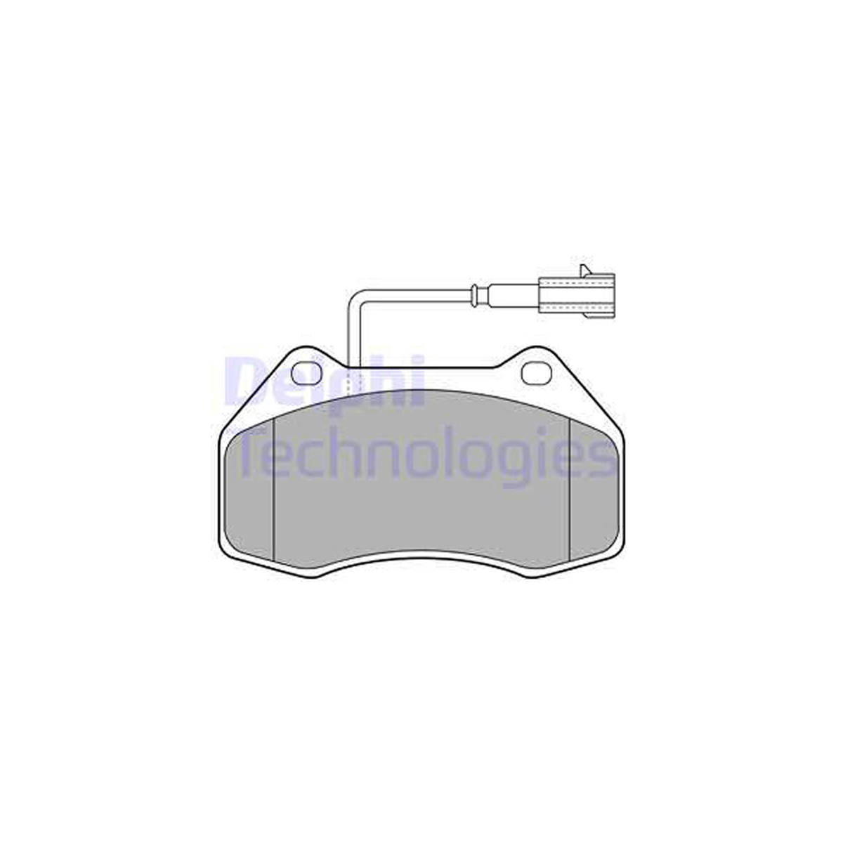 DELPHI LP2136 Bremsbeläge + Warnkontaktsensor ALFA ROMEO Mito (955_) 1.4 bis 09.2010 vorne