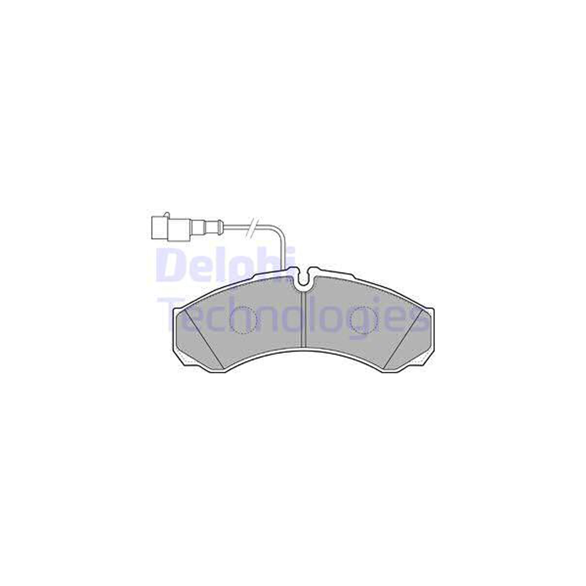 DELPHI LP2185 Bremsbeläge + Warnkontaktsensor NISSAN NT400 Cabstar (F24M) hinten