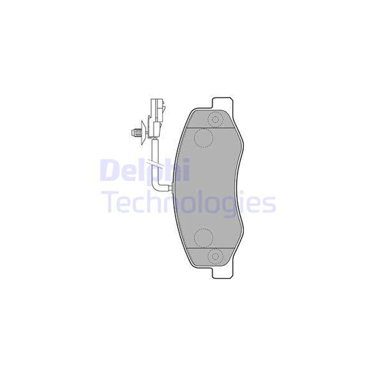 DELPHI LP2192 Bremsbeläge + Sensor NISSAN Interstar OPEL Movano B RENAULT Master 3 hinten