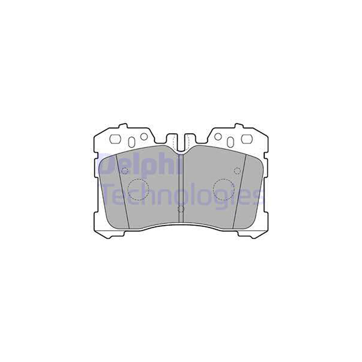 DELPHI LP2213 Bremsbeläge TOYOTA Mirai (JPD2_) LEXUS LS (_F4_) 460 600h (_F5_) 500h vorne