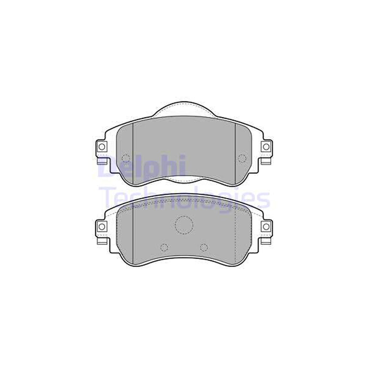 DELPHI LP2228 Bremsbeläge Bremsklötze Bremsbelagsatz CITROEN C4 II (NC_) DS4 (NX_) vorne