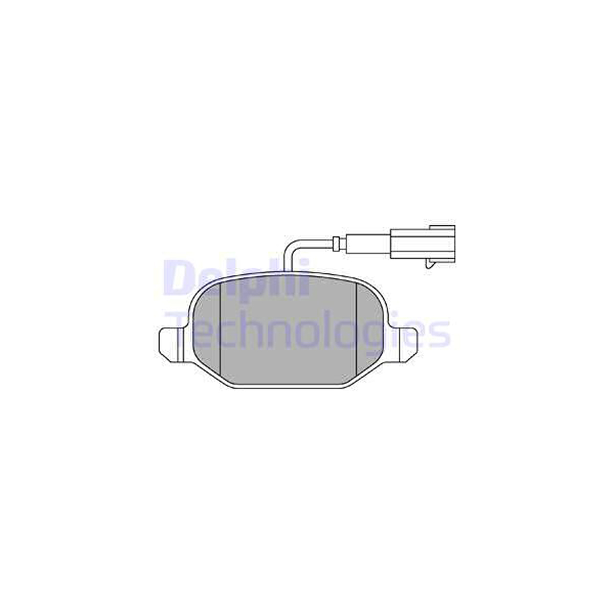 DELPHI LP2300 Bremsbeläge + Warnkontaktsensor ALFA ROMEO Mito (955_) hinten